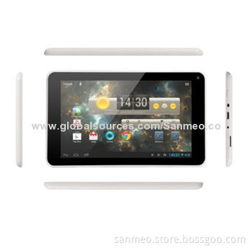7-inch Tablet PCs, RK 3026 Dual-core Cortex A9 1.2GHz, RAM 512MB + ROM 4/16GB, BT/Wi-Fi/Mic/2,600mAh